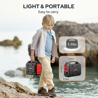Solar Power Generator Built for Portable Energy, 146Wh Battery, 40W Solar Panel, Multiple Outlets, Home & Camping